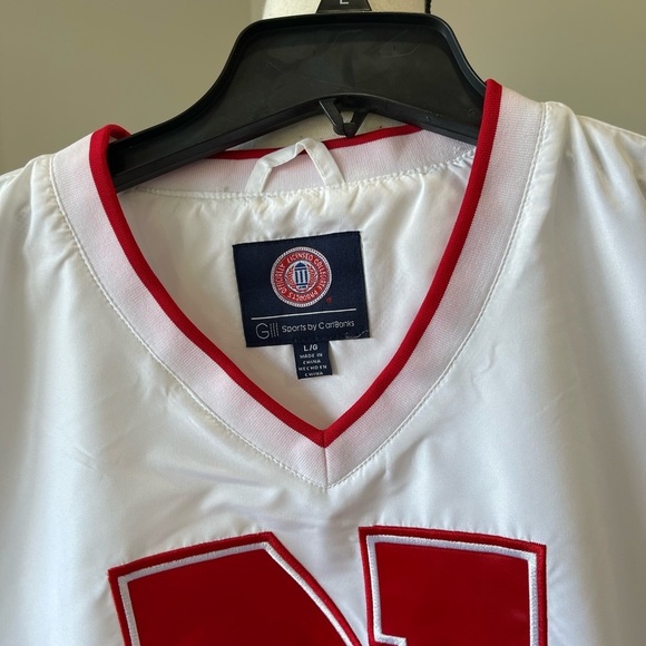 G-III Carl Banks NWT men's large Nebraska UNL Huskers wind resistant SS pullover - Picture 10 of 13